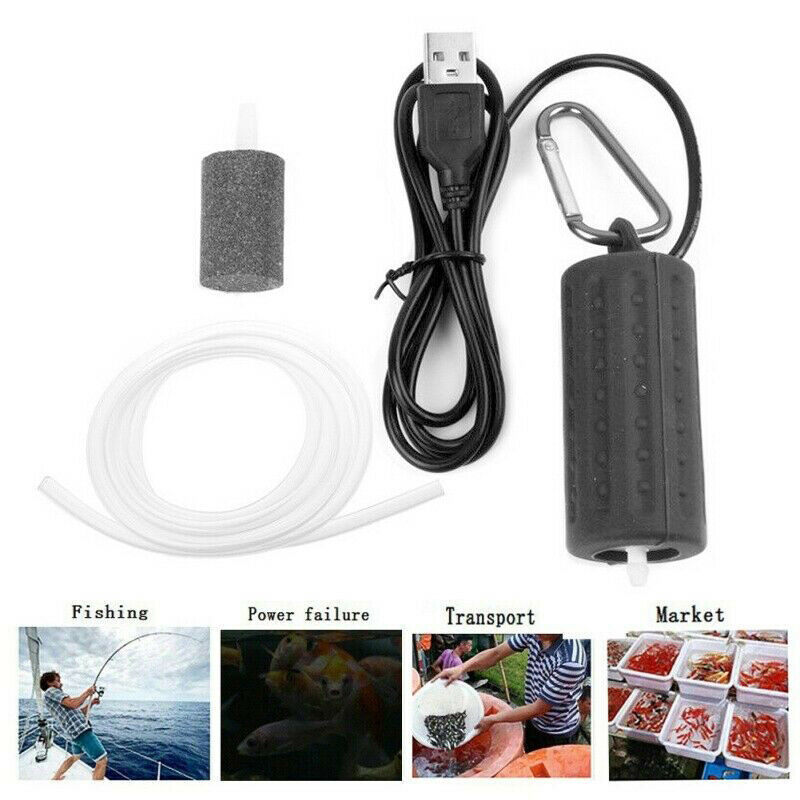 Mini Ultra Silent USB Aquarium Fish Tank Air Pump Mute Energy Save Oxygen Pump