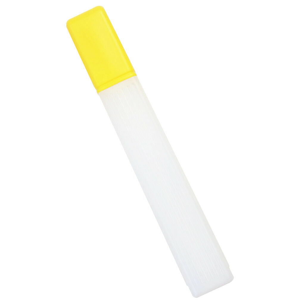 41cm Plastic Knitting Needles Storage Case Crochet Hook Holder Bottle Yellow