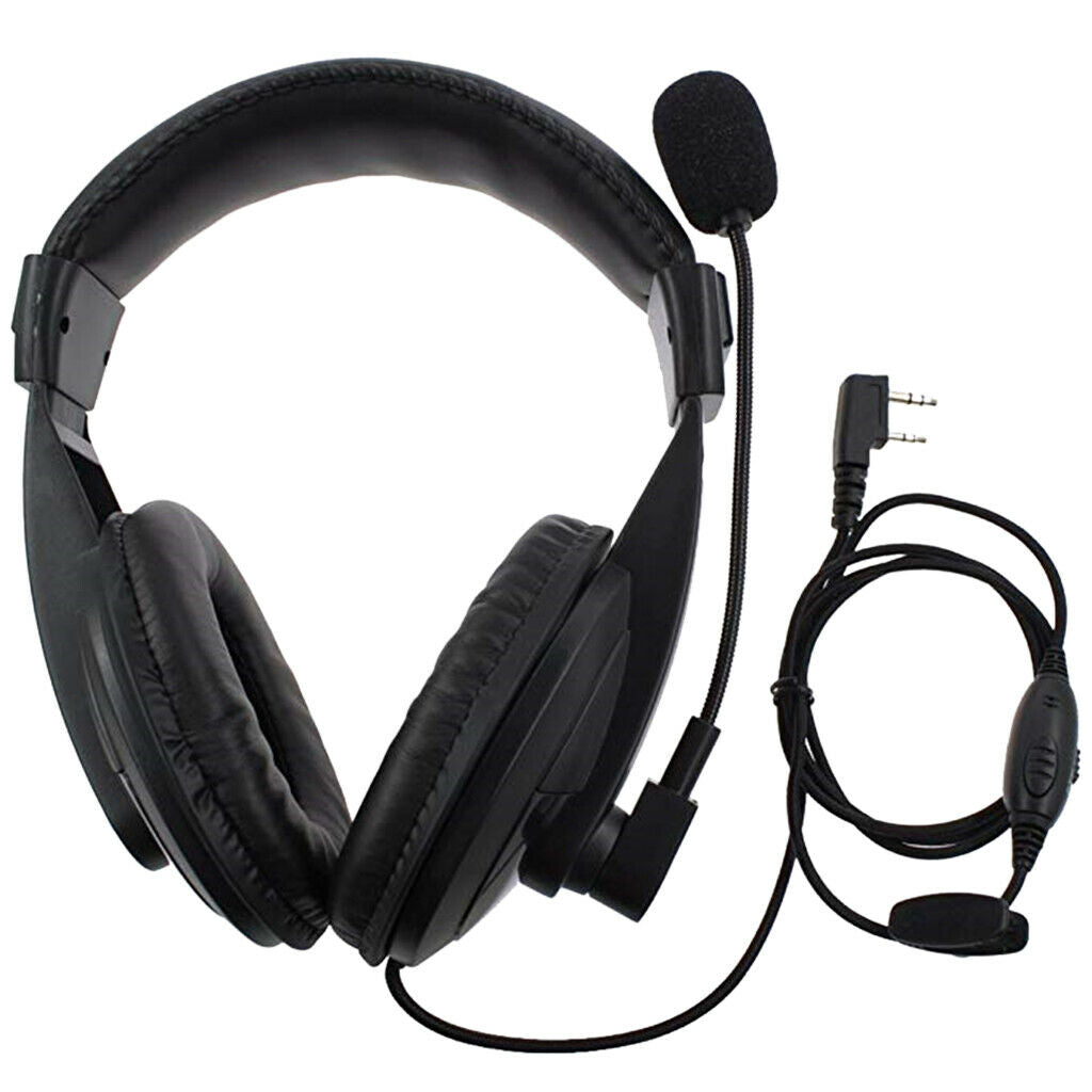 2Pcs Professional Over head Headphones for 2Pin Baofeng 777S RT21/22/5R