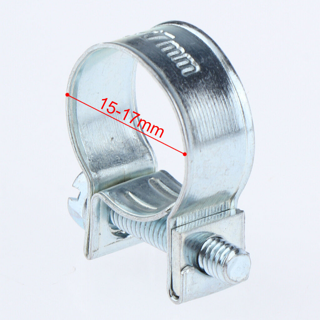 40Pcs/Set Stainless Steel Fuel Injection Style Hose Clamps Clip Petrol