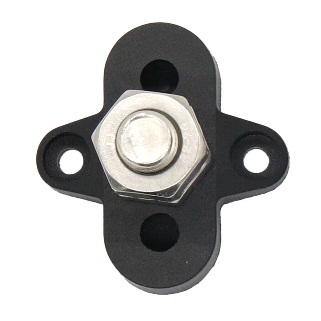 Heavy Duty Stainless Steel Insulated Terminal Block M10 3/8" Single Stud