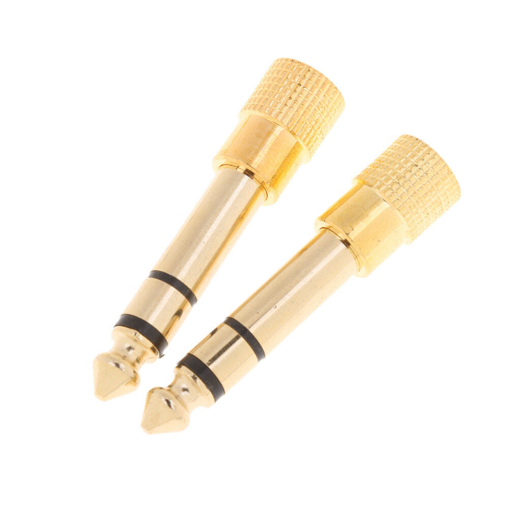 5pieces 6.35mm 1/4 inch   Male to 3.5mm 1/8 inch Female Audio Adapter