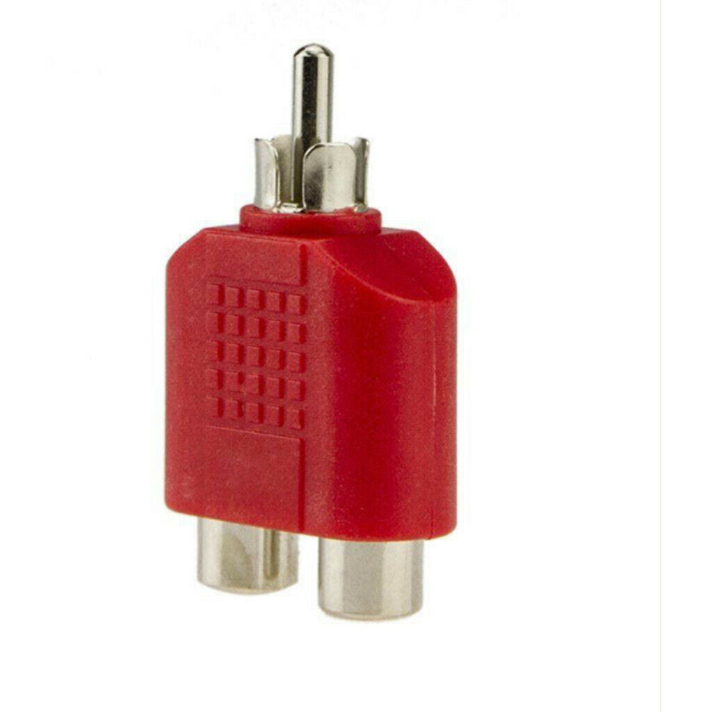 4x Male To Female Plug Adapter Cable RAC AV Connector