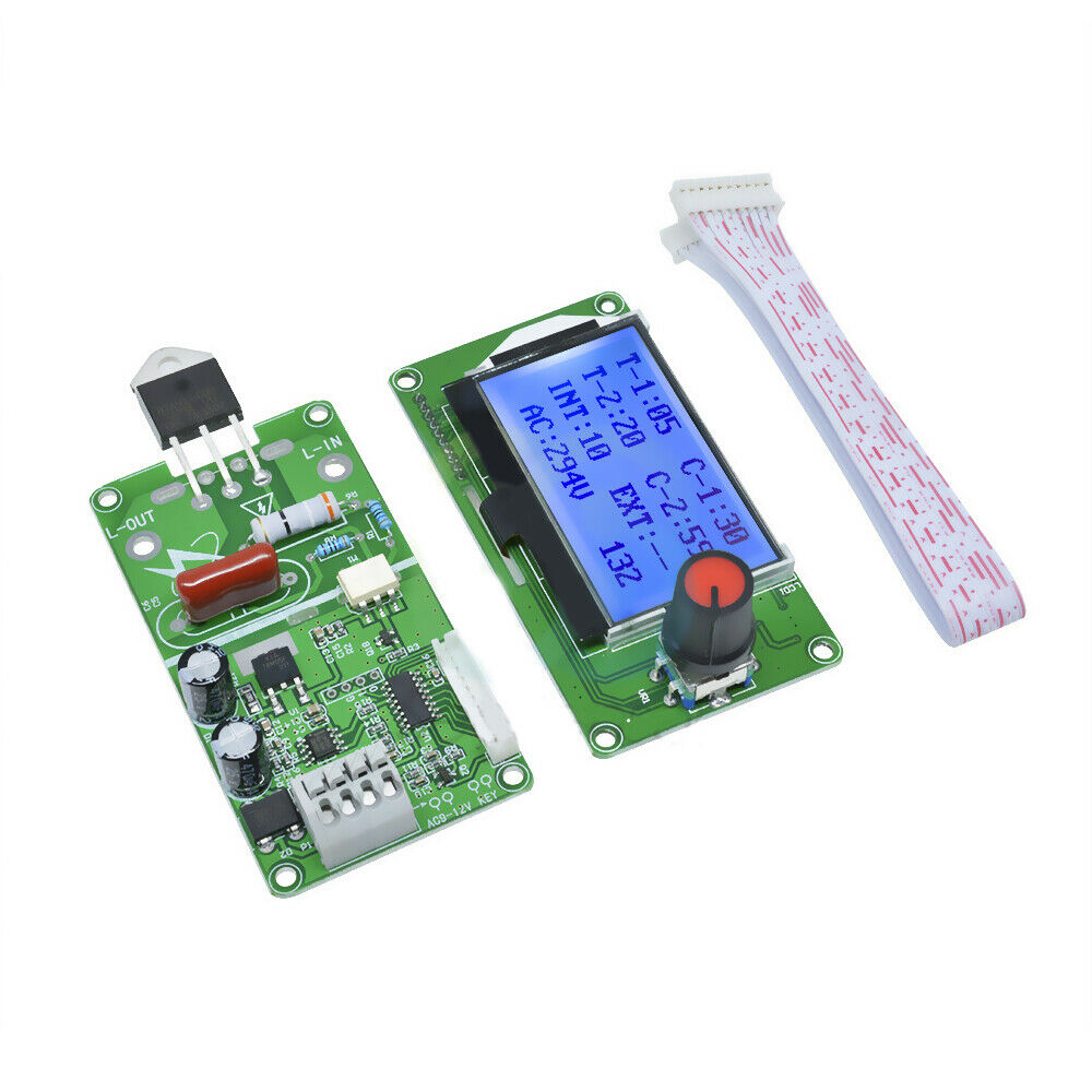 40A LCD Digital Double Pulse Encoder Spot Welder Control Module Welding Machine