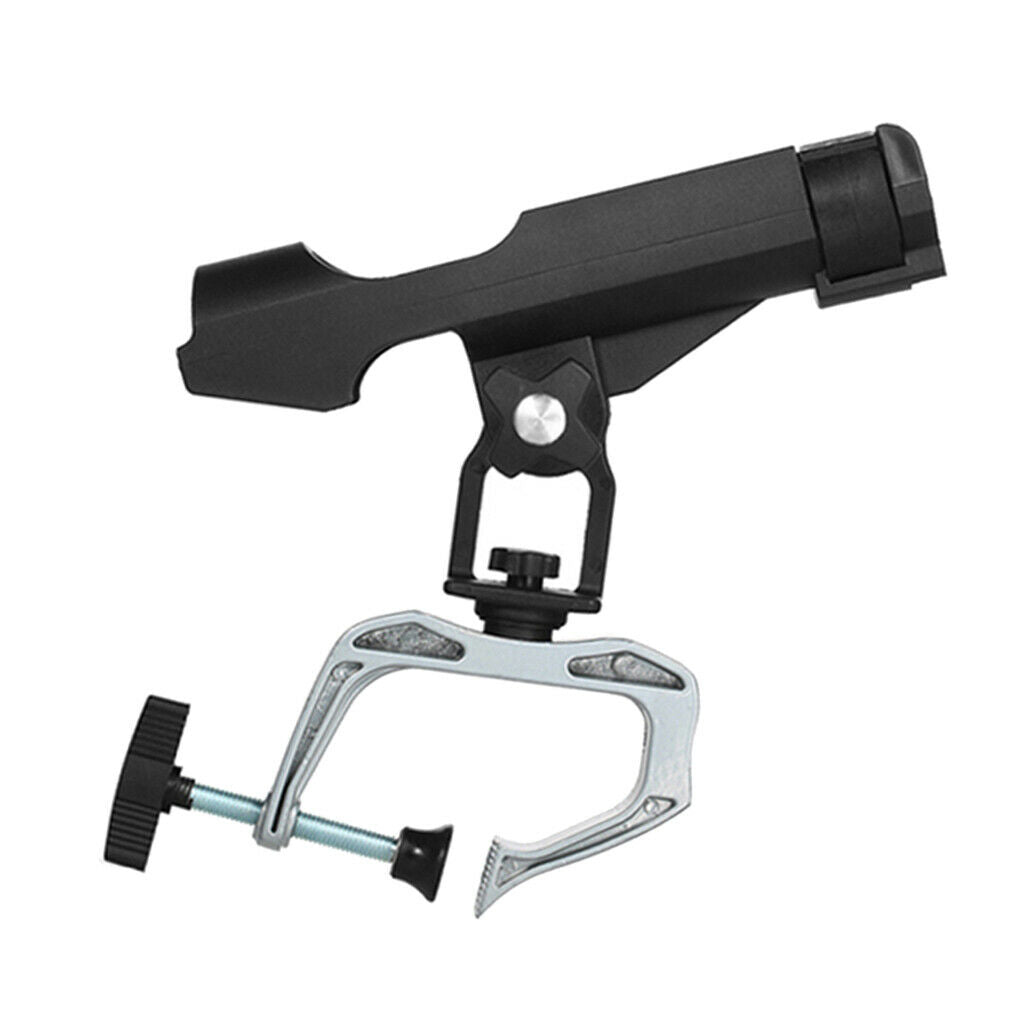 360 Degrees Rotatable Fishing Rod Holder Bracket W/ Screws For Boat Kayaking
