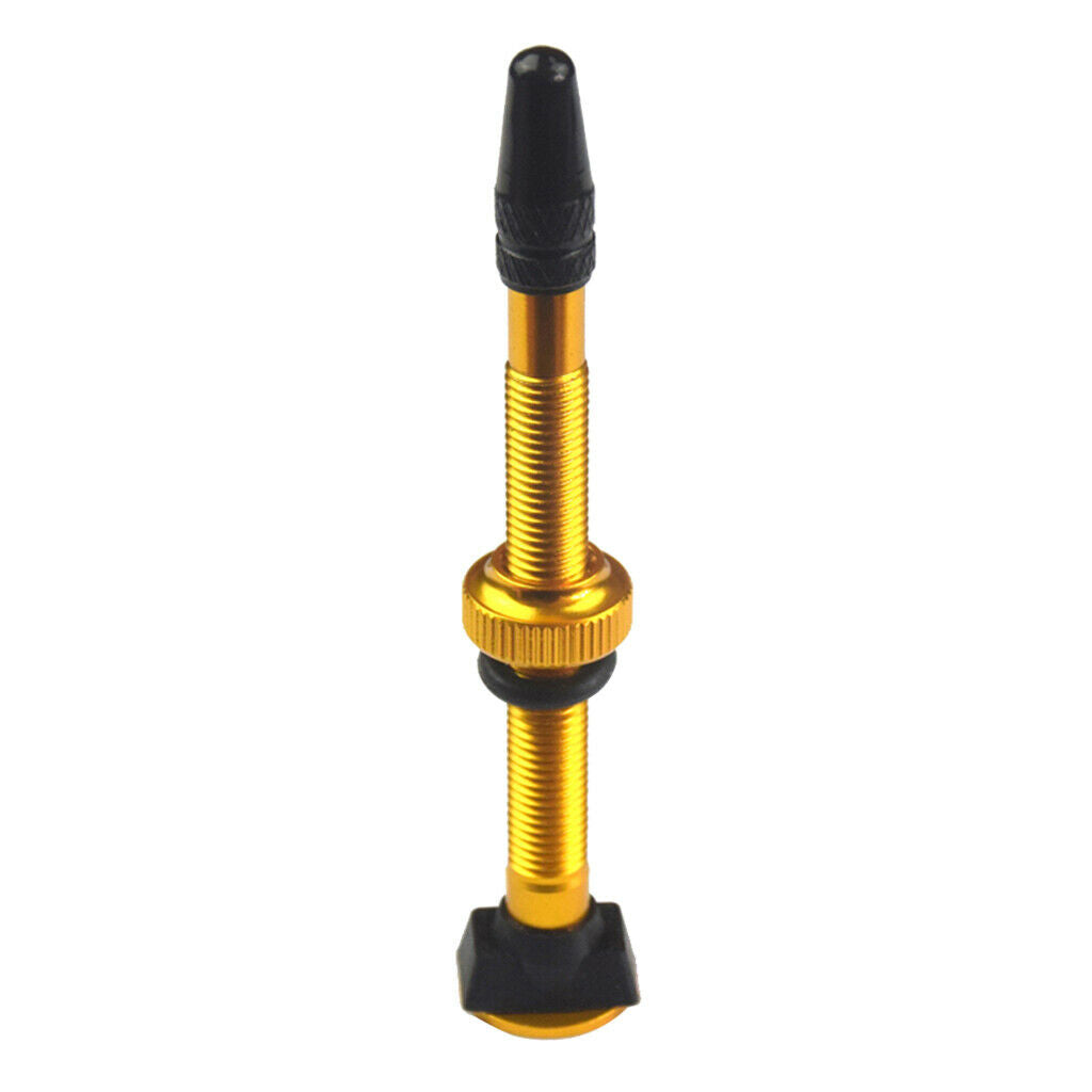 60mm Golden Alloy Cycling Bike Tubeless Tires Presta Valves Core Universal