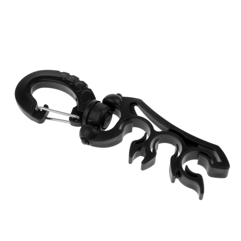 Lot 2 Scuba Diving Diver Snorkel BC Hose Clip Holder for 3 Hose/Regulator/Gauge