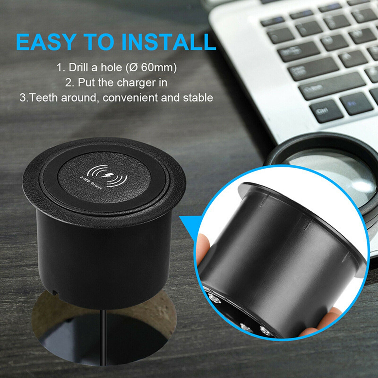 Qi Wireless Charger Universal Fast Charging Base for Marble Smartphone
