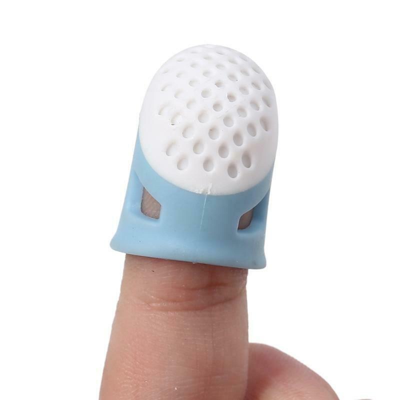 2pcs Multifunctional Silicone Thimbles Finger Protector Sleeve Pin Needles DIY