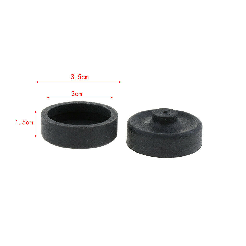 20 PCSFish Pond Air Pump Accessories O2 Pump Replace DIY Diaphragm Parts, Black,