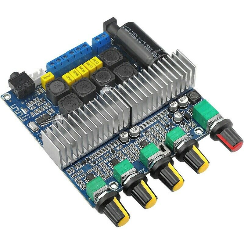TPA3116D2 DC12V-24V Bluetooth 4.2 Subwoofer Audio Amplifier Board 2.1 Channel G6