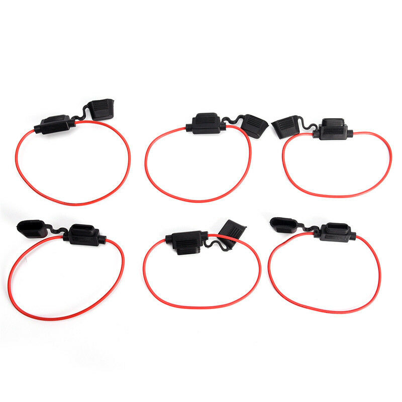 5x 30A 6V-36V Mini Waterproof Amp In Zine Stanard Blade Type Fuse Holder Auto Fx
