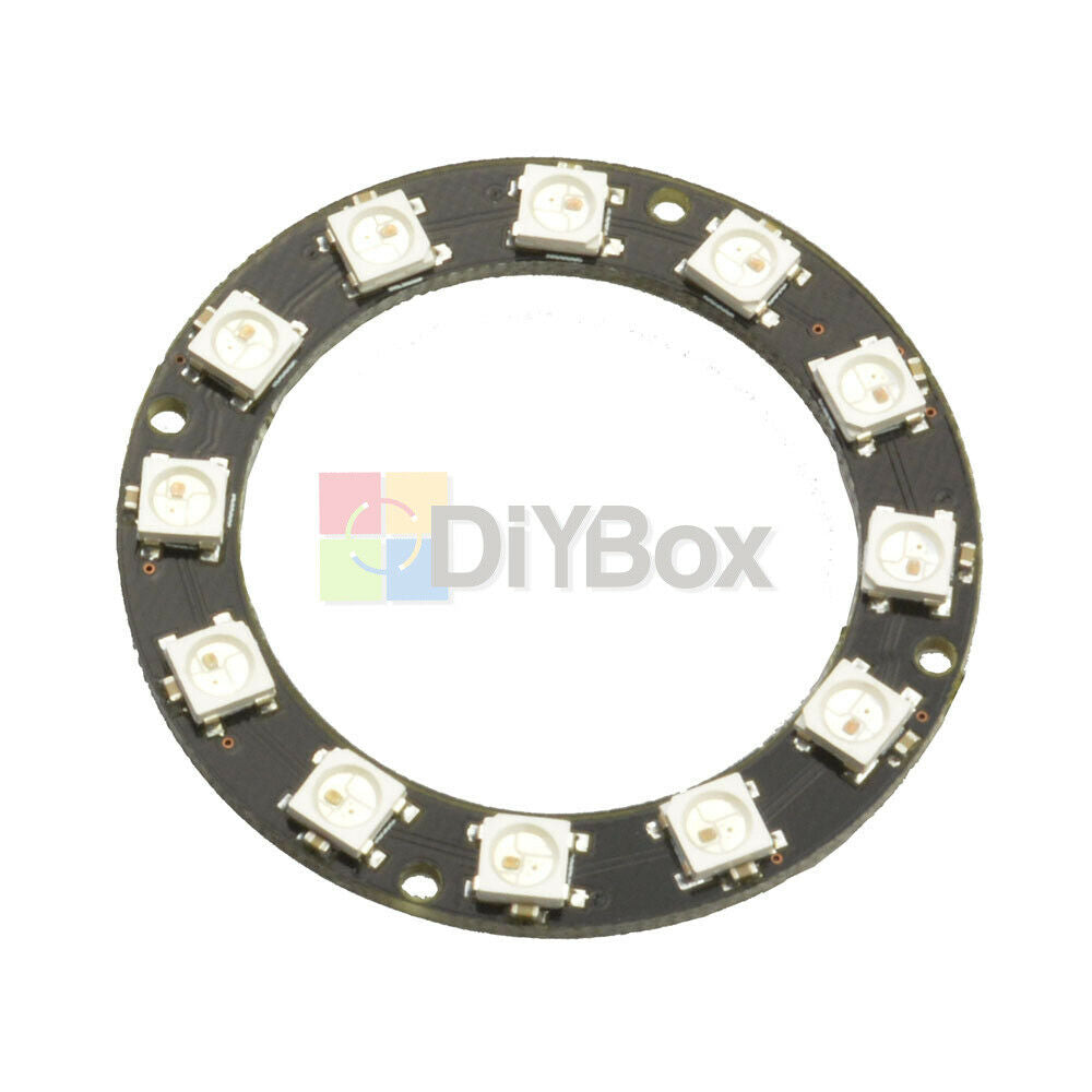 WS2812 Round 5050 12-Bit RGB LED Ring Decoration Bulb Perfect For Arduino