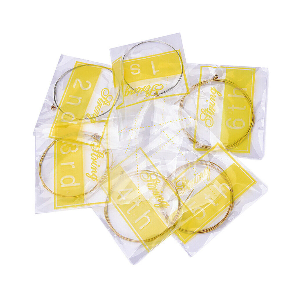 6 Pieces Guitar String Replacement Parts for Acoustic Folk Guitar Accessory