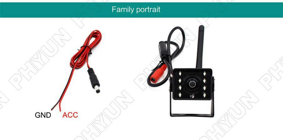 Wireless WiFi Camera Truck RV Trailer Bus Front Rear View Backup Reverse Camera