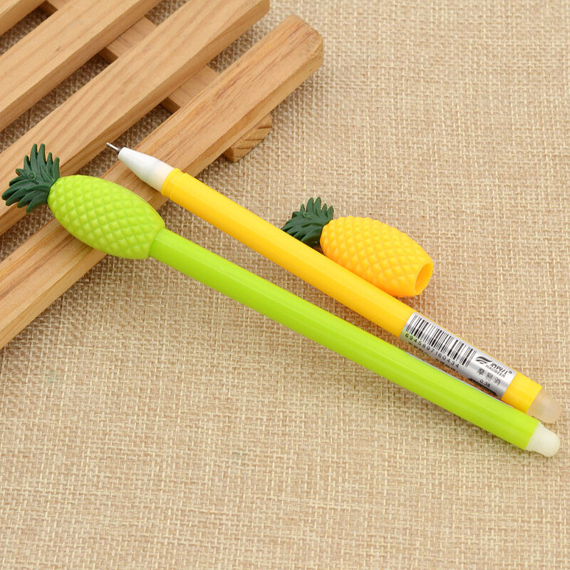 Gel Pen Pineapple Ball Point Pen 2 Pcs Cute Kids Stationery Gifts Color Random