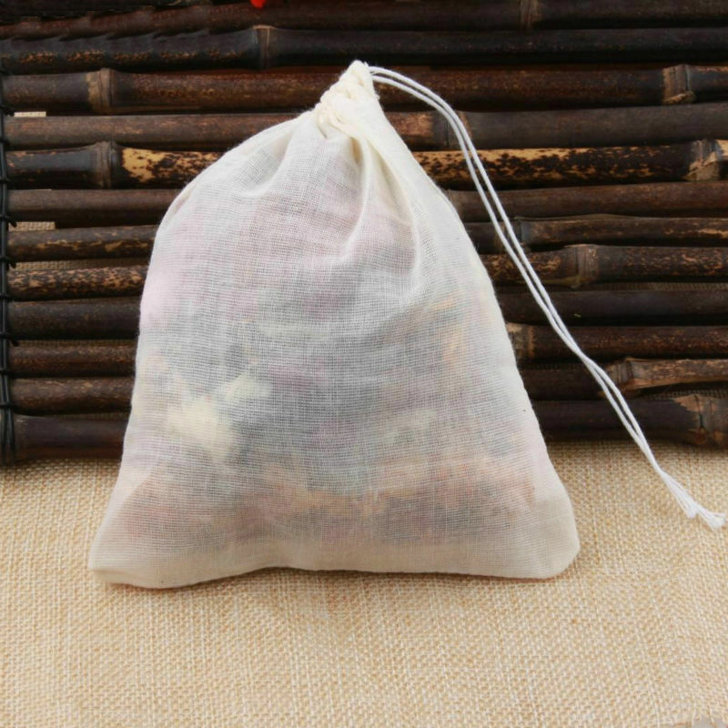 20 Pack LARGE 10x12 inch Natural Cotton Muslin Drawstring Reusable Bags