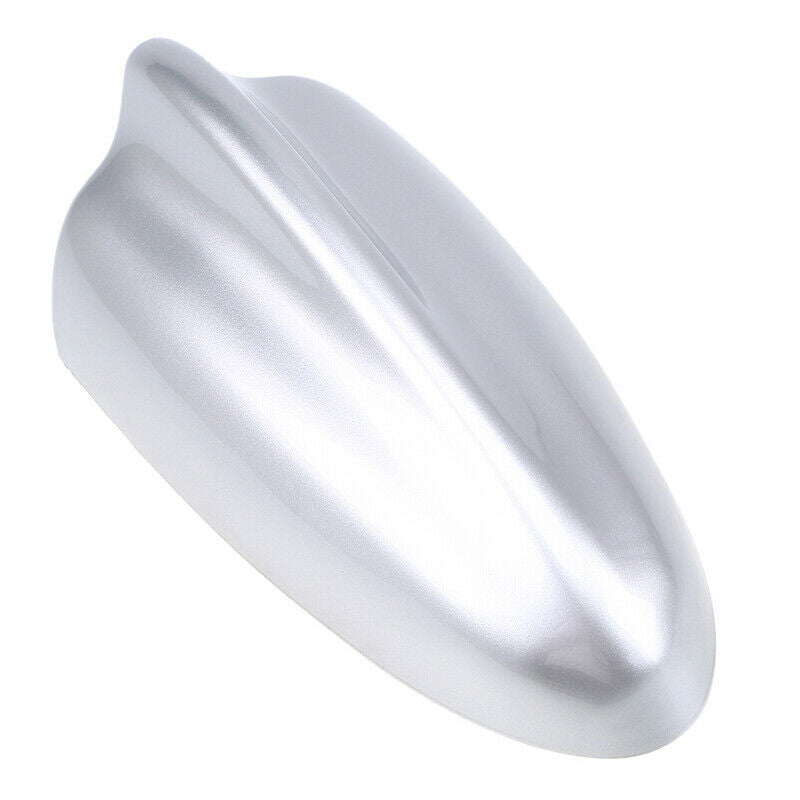Sliver Univarsal Car Shark Fin Antenna FM/AM Radio Signal Aerial Accessories ABS