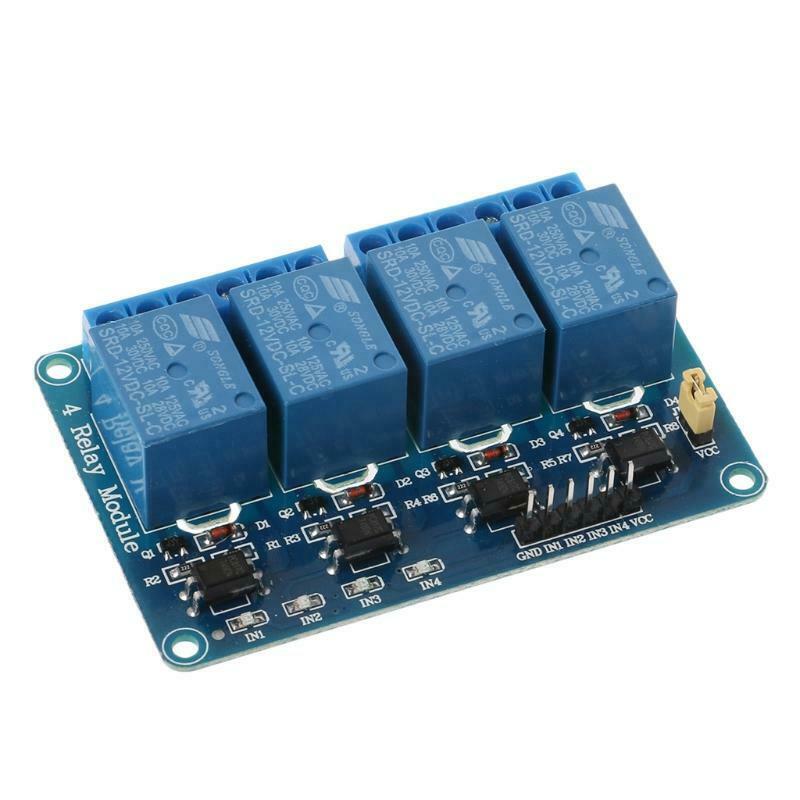 4 Channel 12V Relay Module with Optocoupler PIC/AVR/51/ARM Single Chip