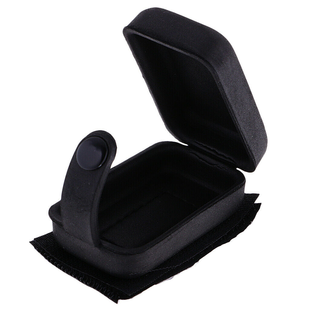 Musical Instrument Bass Battery Cover Hold Bag Box 9V PU For Electric Guitar