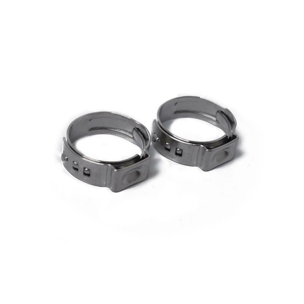20 Pieces Steel One-ear Hydraulic Hose Clamps 19.4 22.6 Mm 20.3 23.5 Mm