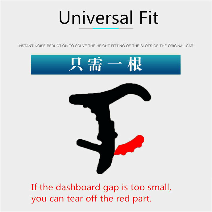 1.6m Car Sound Seal Strip Dashboard Interior Accessories With Installation Tool