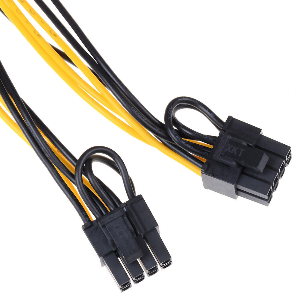 1Pc 8-pin to dual 8 pin 2x (6pin+2Pin) graphic video card power splitter .l8