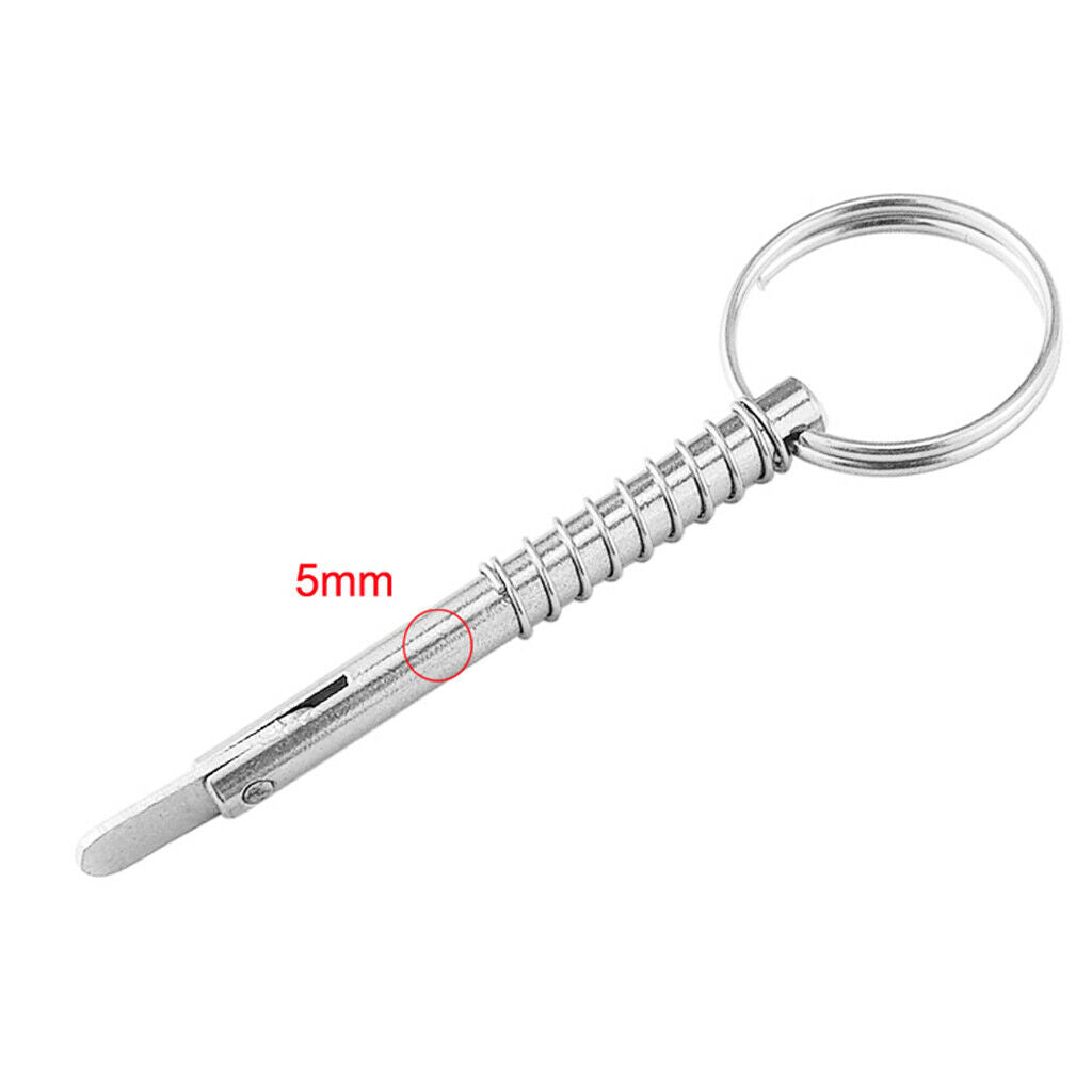 MagiDeal 5X51mm Quick Release Pin Deck Hinge Parts - 316 Stainless Steel 2pc