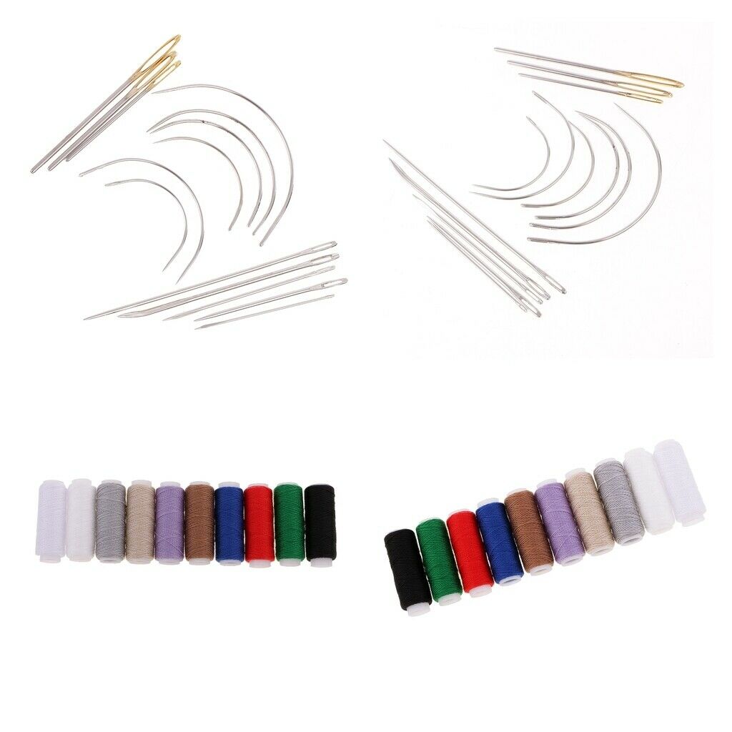 20 Pieces Repair Kit Heavy Duty Jeans Sewing Thread & 28 Assorted Needles