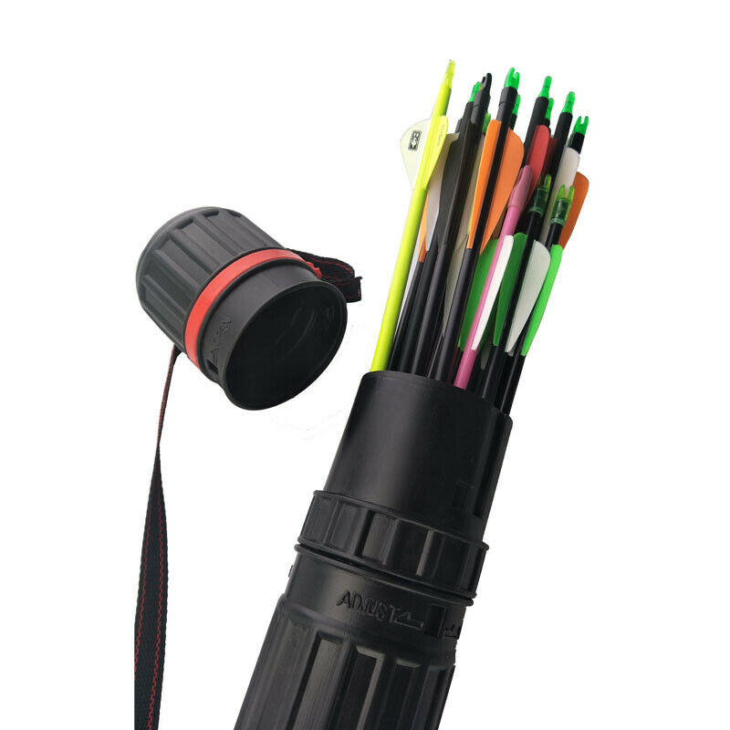 Archery Arrow Quiver Holder Case Back Shoulder Tube 63-105cm Length Extension