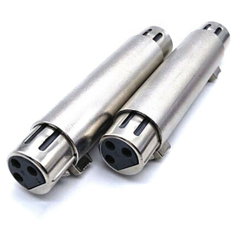 3-Pin XLR Female to Female Mic Microphone Cable Extend Gender Changer Ada.l8