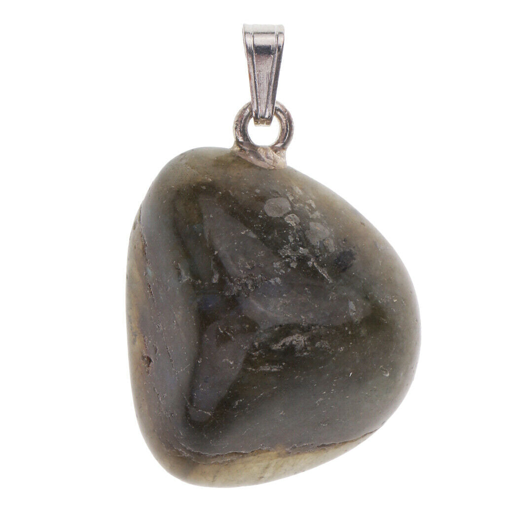 Natural Mineral Pendant Polished Stone Pendant Decor for Necklace Gifts #8