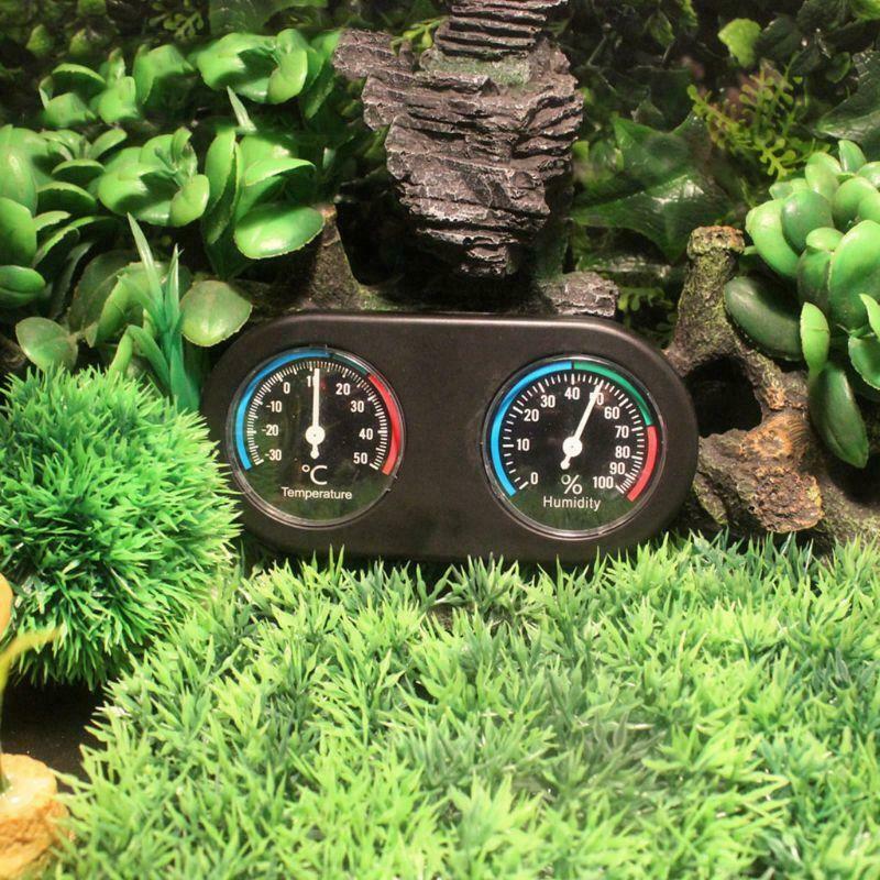 Reptile Tank Thermometer Hygrometer Monitor Temperature and Humidity in Vivarium