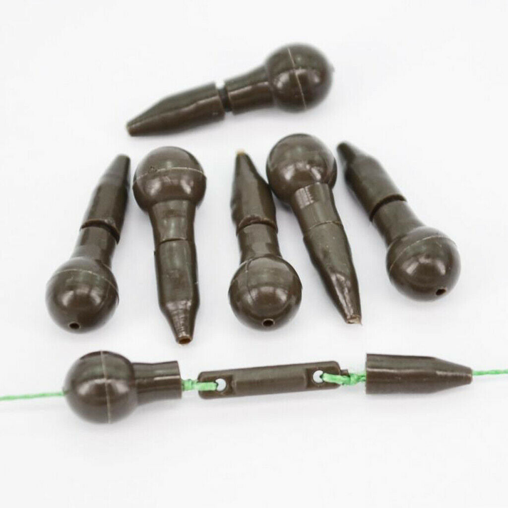 20pcs In-line Quick Change Beads Method Feeder Beads Hook Connectors Links
