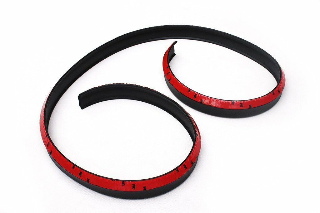 Black Car Front Bumper Spoiler Lip Kit Splitter Valance Chin Protector Body Kit