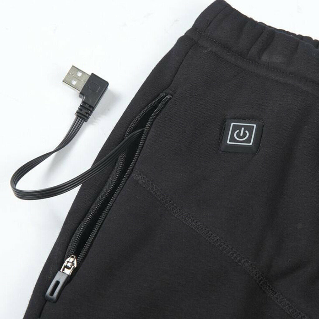Electric Heated Pants Lady USB Insulated Heating Elastic Warm Trousers XXXL