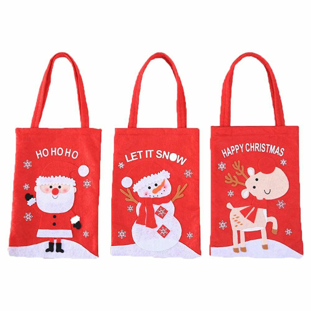 Decor Elk Snowman Cookie Packaging Xmas Gifts Santa Claus Christmas Candy Bag