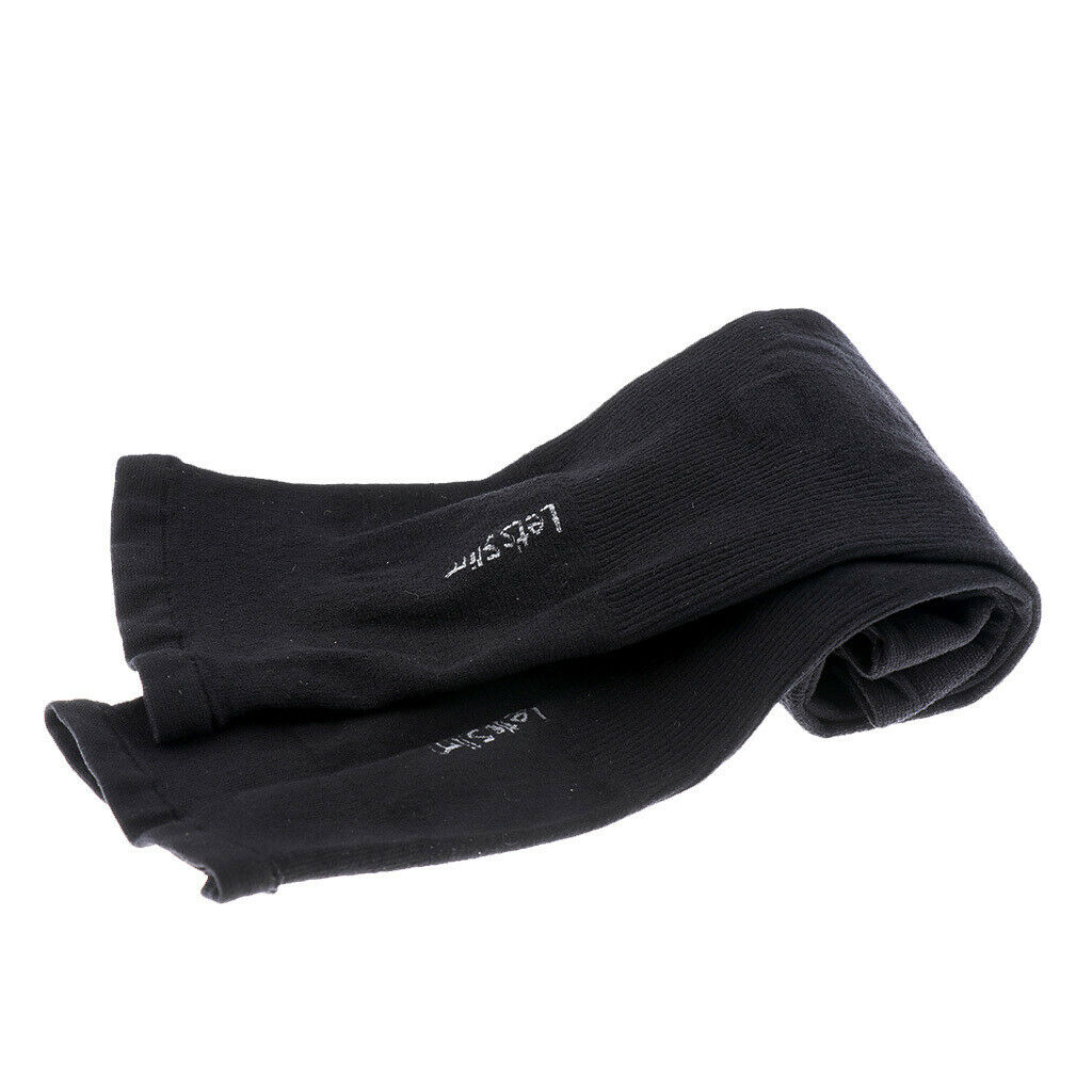 1 Pair Black Arm Cooler Arm Hand Cover Sleeves for UV Sun Protection
