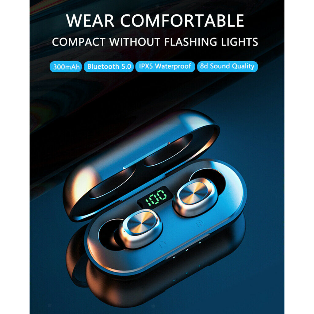 B5 Bluetooth 5.0 Headset TWS Wireless Headphones Twins Earbuds Sports Headphones