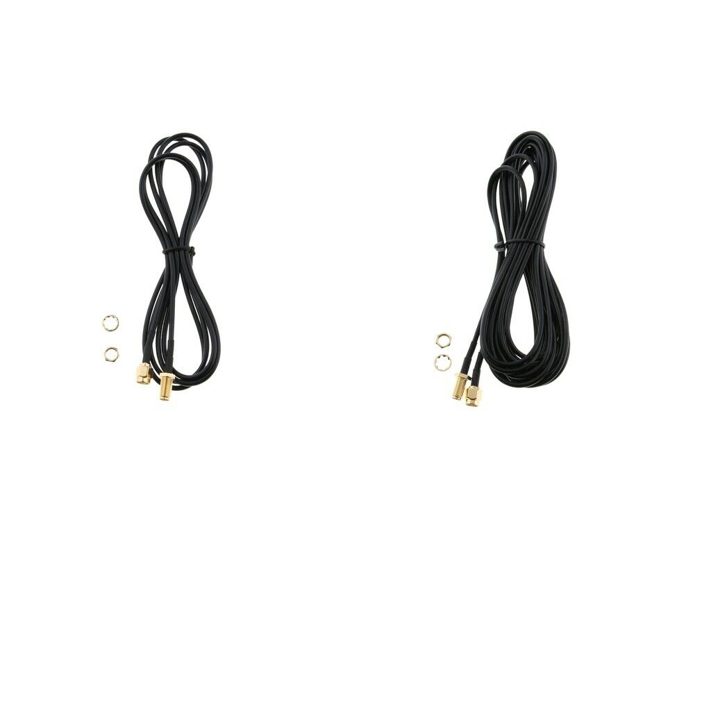 2pcs RP-SMA Male to Female Wifi Antenna Connector Extension Cable#3