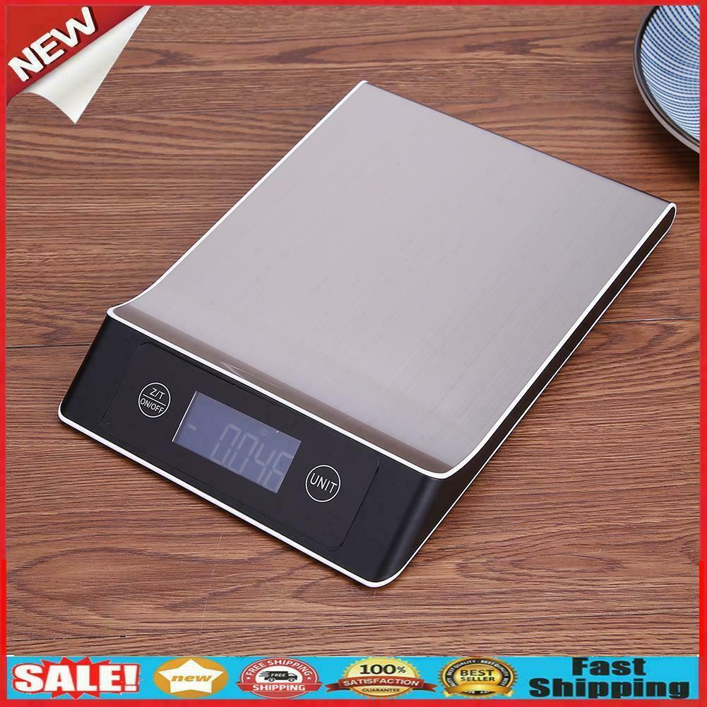 15kg/1g Stainless Steel Electronic LCD Digital Scale Kitchen Weighting Tool @