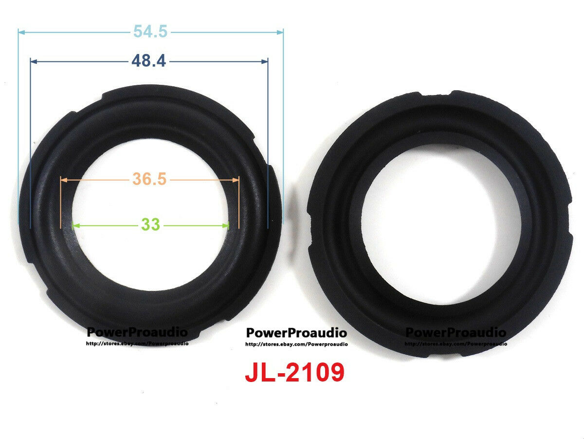 Brand New 10 piece 2.5 inch Subwoofer Rubber Surrounds 54.5 48.4 36.5 33  mm