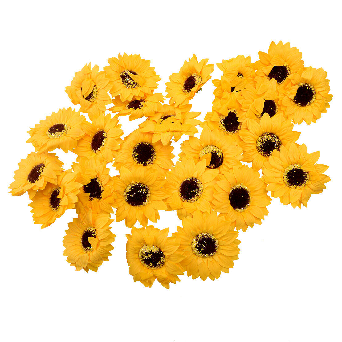 25Pcs/pack Artificial Mini Sunflower Soap Flowers Wedding Party DIY Craft Decor