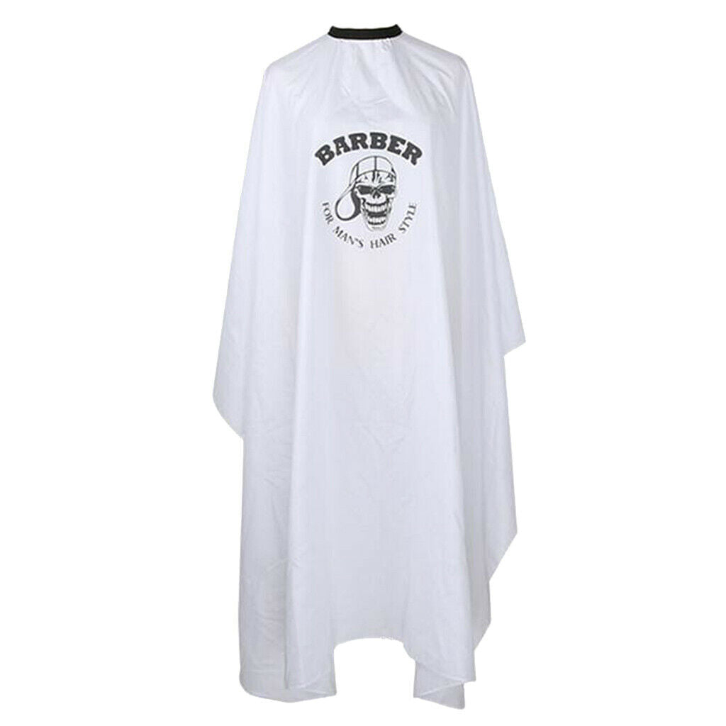 Static Free Barber Stylist Styling Cutting Coloring Shampoo Cape Gown White