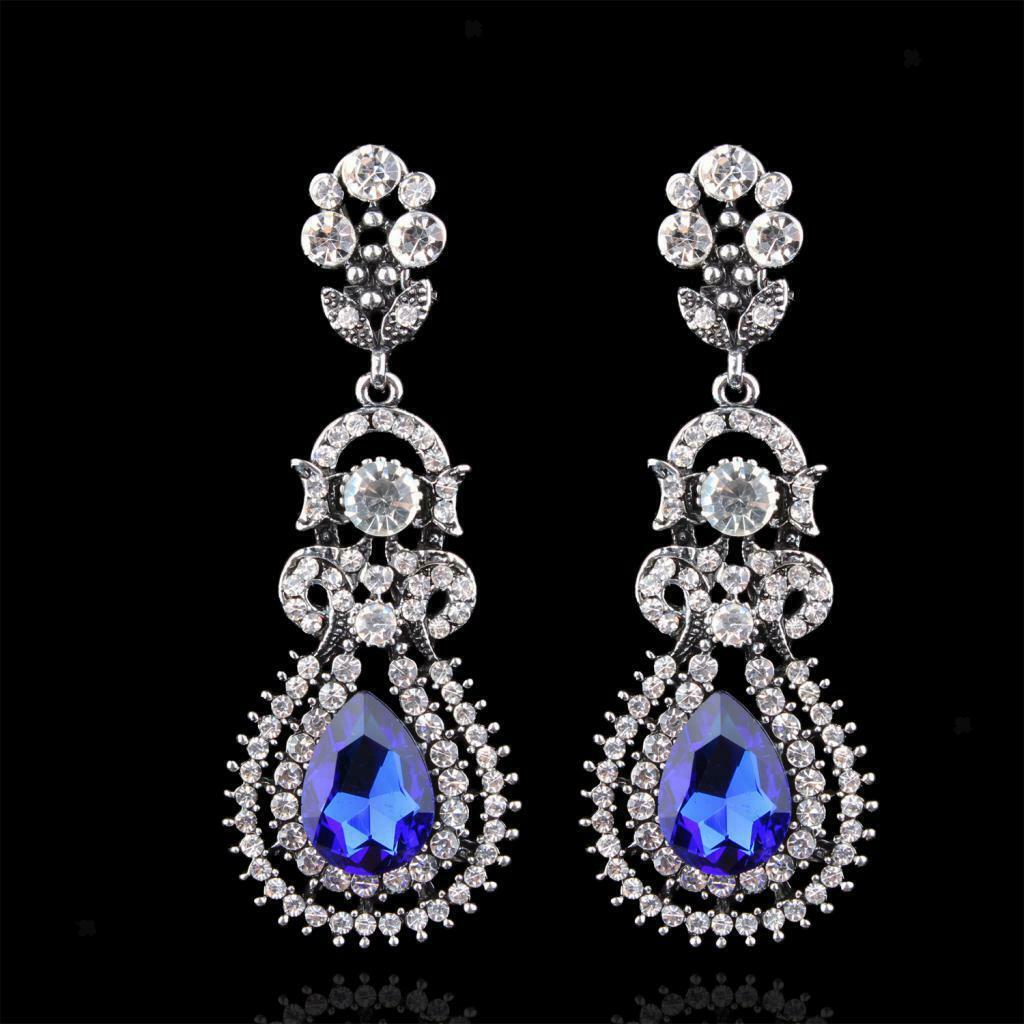 Fashion Jewellery Luxury Glitter Rhinestone Earrings Elegant Decorations