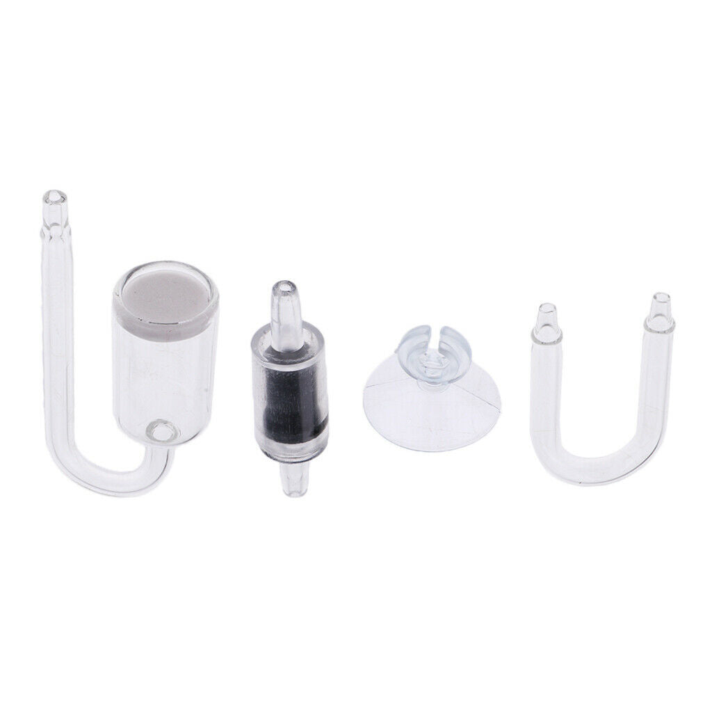 Set of 4 CO2 Diffuser Accessory Parts For Fresh Salt Fish Tank Supplies