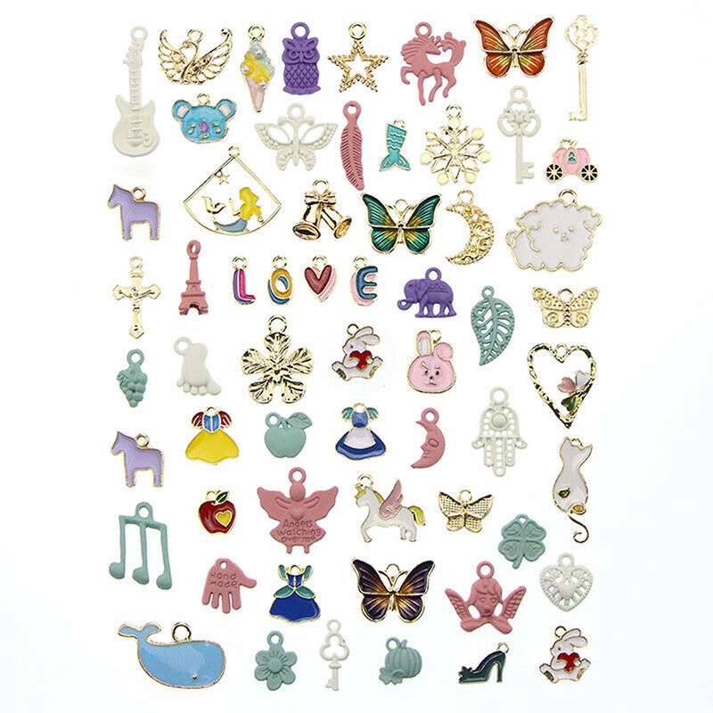 60pcs Mixed Styles Pendants DIY Jewelry for Necklace Making AccessariesBDAU