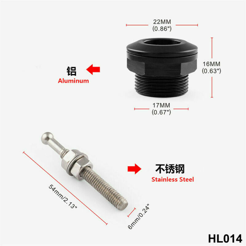 22mm Push Button Bonnet Hood Pin Lock Clip Kit Car Quick Release Bumper Latch 4X