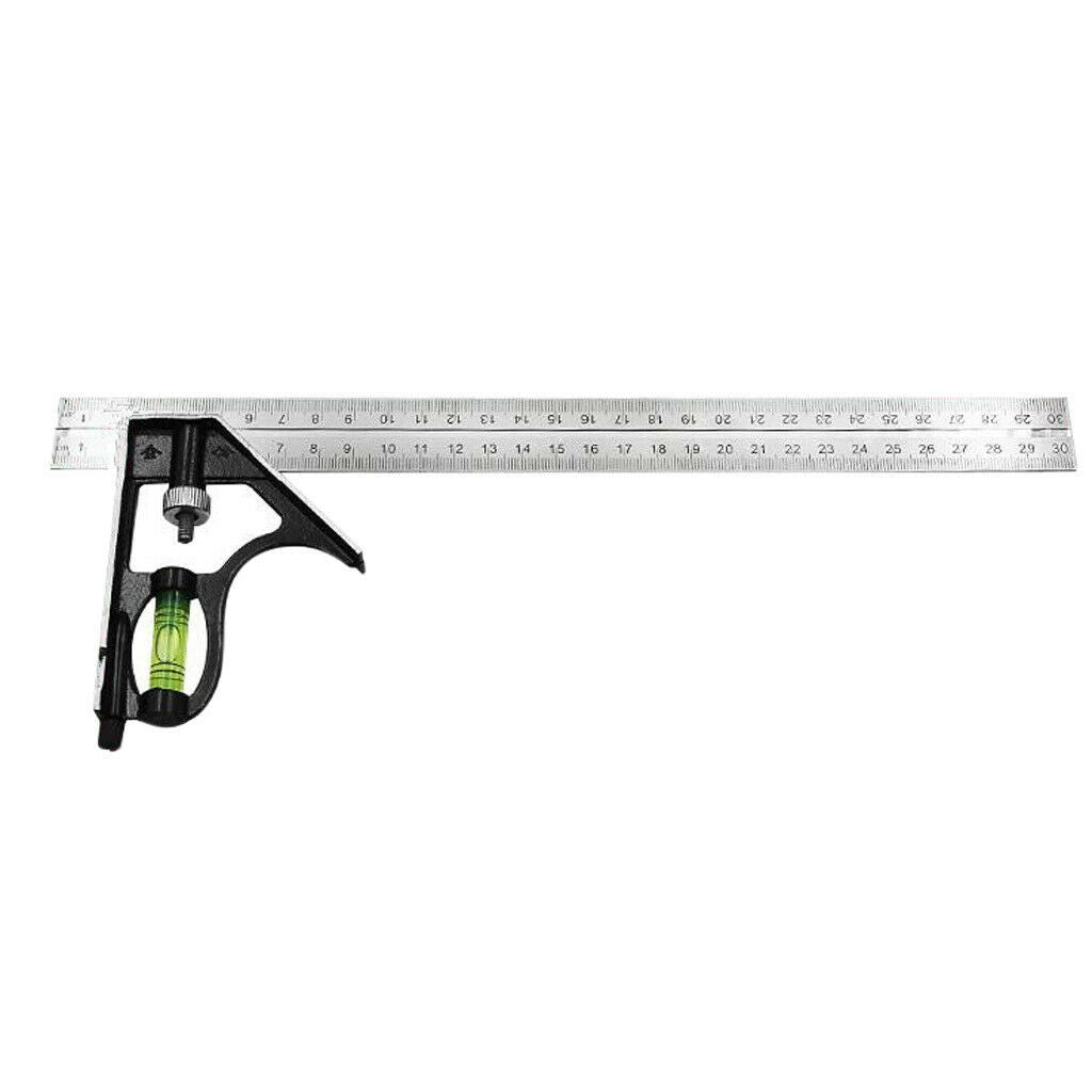 300mm Combination Angle Ruler Angle Protractor Layout Tools Spirit Level