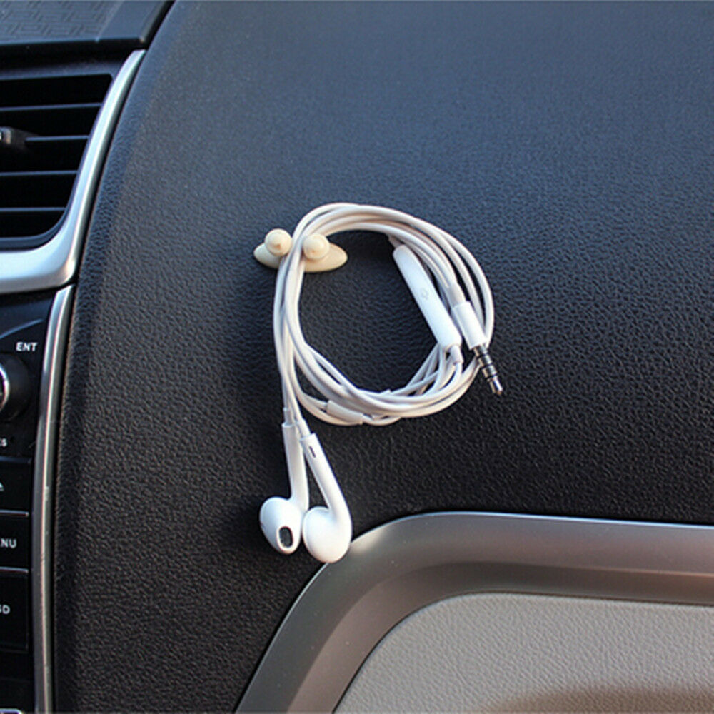 8x Car Wire Cord Cable Holder Tie Clips Line Fixer Tidy Organizer Drop Adhesive